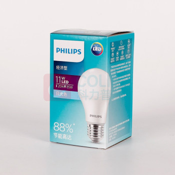 飞利浦 PHILIPS 球泡 11W E27 6500K 12个/箱 经济型LED球泡