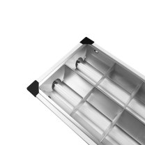 深照紫光 格栅灯 GS4160 2×8W 安装尺寸:575*275*75mm 色温:5500K