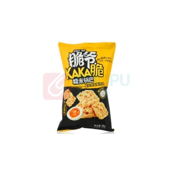 来伊份 脆爷糯米锅巴(蟹黄味) 98g