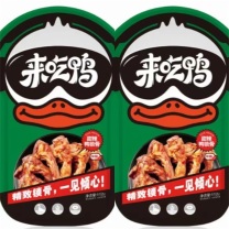 来伊份 来吃鸭甜辣鸭锁骨 112g*2袋