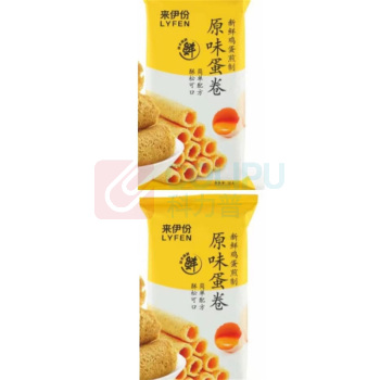 来伊份 原味蛋卷 休闲零食小吃 56g*2袋
