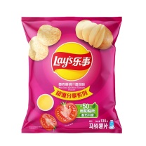 乐事 LAY'S 薯片 墨西哥鸡汁番茄味 135g/袋 14袋/箱