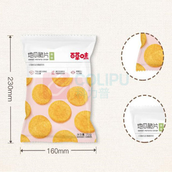 百草味 红薯片休闲零食 原味地瓜脆片 70g/袋