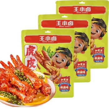 王小卤 虎皮凤爪 椒麻味 210g*3袋