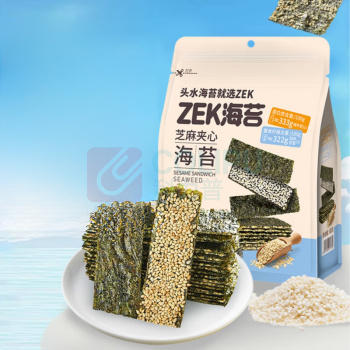 ZEK 每日夹心海苔 芝麻味 60g/盒 24盒/箱 (独立小包装)