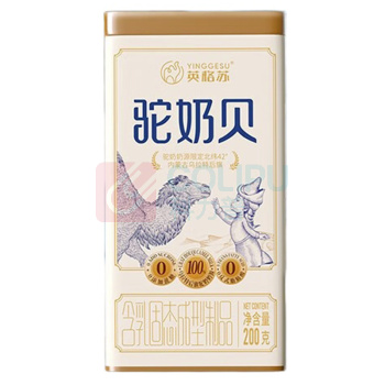 英格苏 零食 双峰红骆驼奶贝 200g*1罐