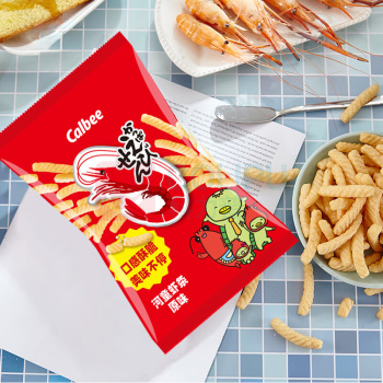 卡乐比 CALBEE 卡乐比(Calbee)虾条 原味90g*2 袋