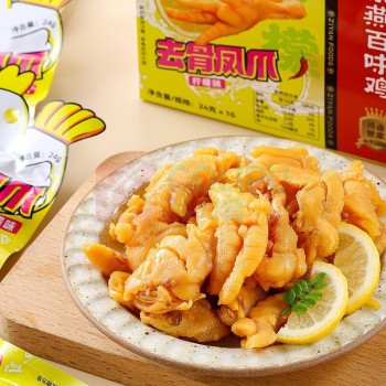 紫燕 去骨凤爪 柠檬味 (10只装)*3 720g