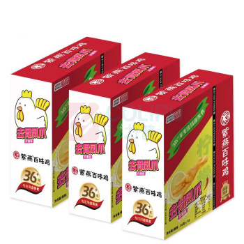 紫燕 去骨凤爪 柠檬味 (10只装)*3 720g