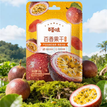 百草味 百香果干 100g 70袋/箱