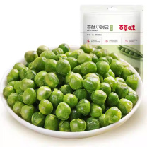 百草味 香酥小豌豆(蒜香味)100g*2 80袋/箱 发货2袋