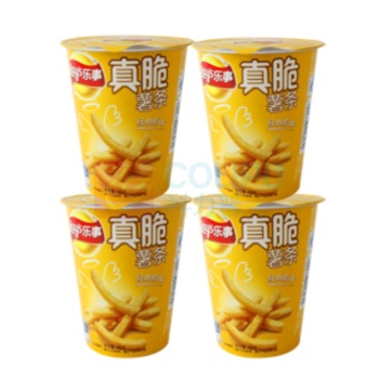 乐事 LAY'S (Lay's)真脆薯条原味 40克*4杯 原味