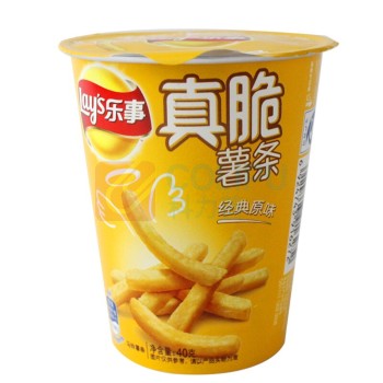 乐事 LAY'S (Lay's)真脆薯条原味 40克*4杯 原味