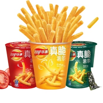 乐事 LAY'S (Lay's)真脆薯条原味 40克*4杯 原味