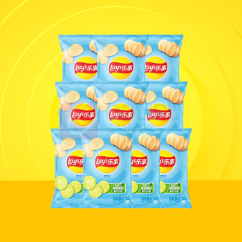 乐事 LAY'S (Lay's)青柠味 40克*10包 青柠味