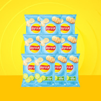 乐事 LAY'S (Lay's)青柠味 40克*10包 青柠味