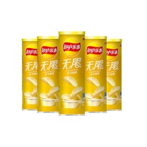 乐事 LAY'S (Lay's)无限薯片忠于原味(罐体缩短 104克*5罐 原味