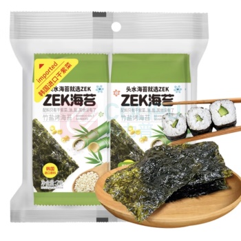 ZEK 竹盐烤海苔 2g*8包/袋 24袋/箱