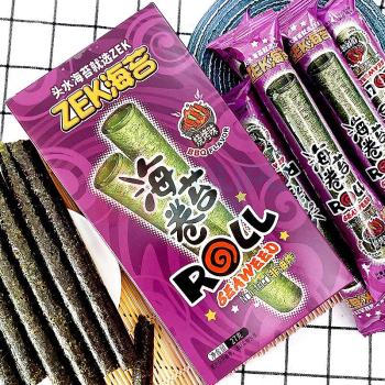 ZEK 海苔卷 烧烤味 27g/盒 3g*9支/盒 12盒/箱