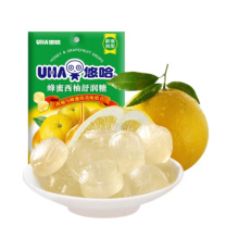 悠哈 UHA 蜂蜜西柚舒润糖 103g/袋 独立小包装 18颗/袋 24袋/箱