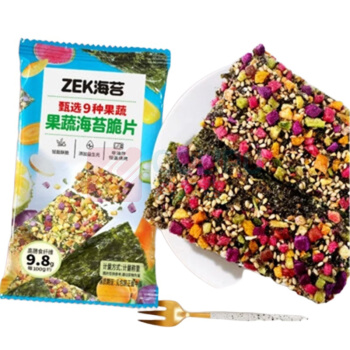 ZEK 果蔬海苔脆片 45g/袋 独立小包装 6小包