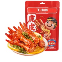 王小卤 虎皮凤爪开袋即食香辣味 210g/袋