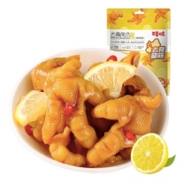 百草味 去骨凤爪 双重柠檬味 75g/袋 (独立小包装/新老包装随机发货)