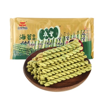 众望 ZHONGWANG 麻花 海苔咸味 312g/袋20袋/箱