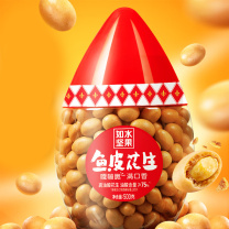 如水 鱼皮花生 500g/罐 12罐/箱