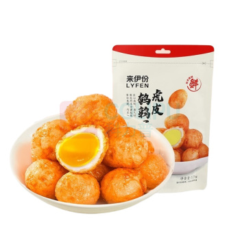 来伊份 LYFEN 虎皮鹌鹑蛋 甜辣味 125g/袋