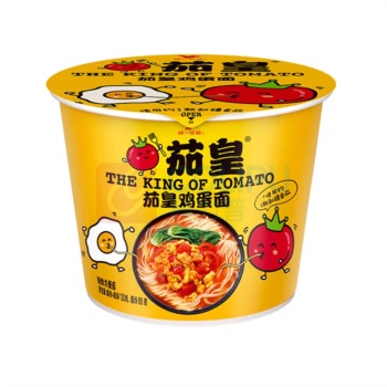 统一 方便面速食食品 茄皇鸡蛋面 120g*12桶/箱 整箱装