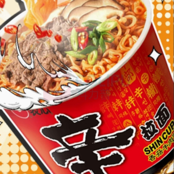 农心 辛拉面香菇牛肉味 65g*12杯/箱