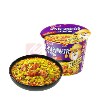 统一 老坛酸菜牛肉面 120g/桶 12桶/箱