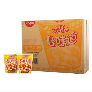 日清 NISSIN 合味道 咖喱牛肉风味 80g/杯 12杯/箱