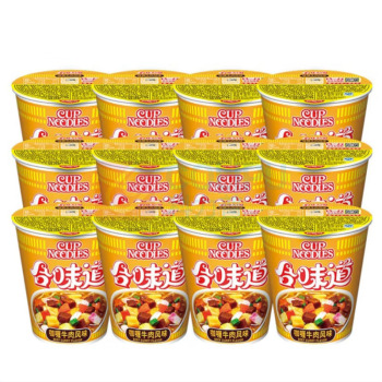 日清 NISSIN 合味道 咖喱牛肉风味 80g/杯 12杯/箱