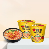 统一 茄皇 阳光番茄鸡蛋牛肉面杯面 78g*12杯