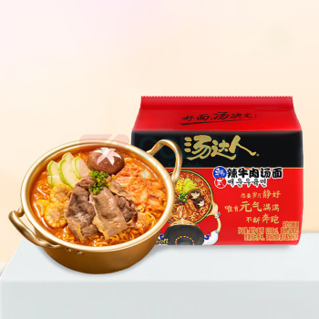 统一 汤达人 韩式辣牛肉汤面 125克*5包/包*6