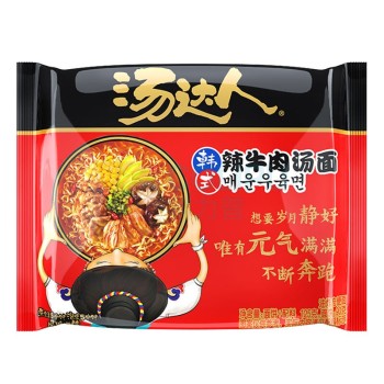 统一 汤达人 韩式辣牛肉汤面 125克*5包/包*6