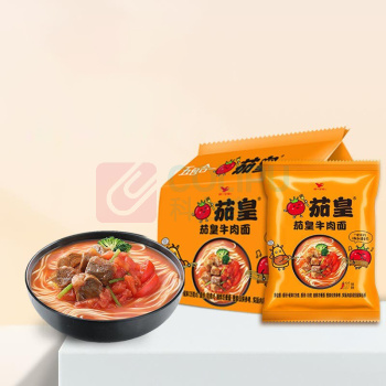 统一 茄皇 阳光番茄牛肉面 126g*5袋*6包