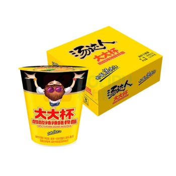 统一 汤达人 大大杯 酸酸辣辣豚骨面杯面 126g*12杯/箱