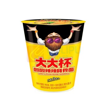 统一 汤达人 大大杯 酸酸辣辣豚骨面杯面 126g*12杯/箱