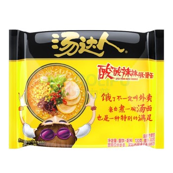 统一 汤达人 酸酸辣辣豚骨面 130g*5袋/包*6