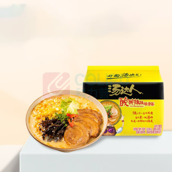 统一 汤达人 酸酸辣辣豚骨面 130g*5袋/包*6