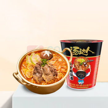 统一 汤达人(杯面) 韩式辣牛肉 82克*12杯