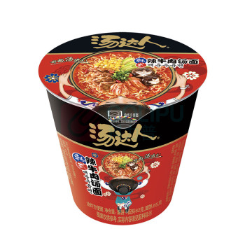 统一 汤达人(杯面) 韩式辣牛肉 82克*12杯