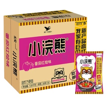 统一 小浣熊 番茄红烩味干脆面 35g*30包