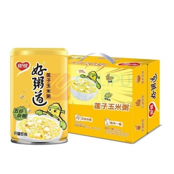 银鹭 好粥道莲子玉米八宝粥 280g*12罐/箱