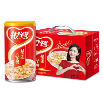 银鹭 桂圆八宝粥 360g/罐 12罐/箱