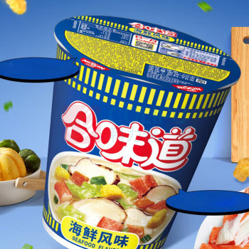 日清 NISSIN 合味道速食面 海鲜风味 76g/杯 12杯/箱