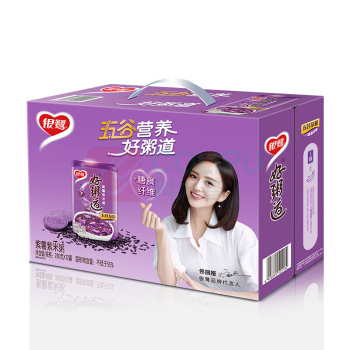 银鹭 好粥道八宝粥 紫薯紫米 280g/罐 12罐/箱